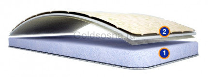 Беспружинный матрас Харди-80мм