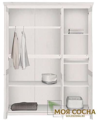 Шкаф для одежды Рауна 30 (белый воск УКВ)