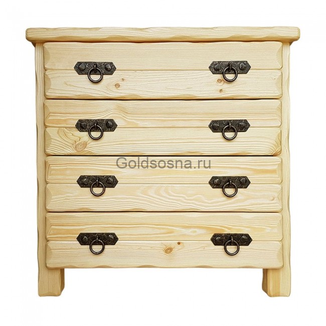 Комод деревянный Барин 2 (4 ящика) с элементами ковки Комод деревянный Барин 2 (4 ящика) с элементами ковки