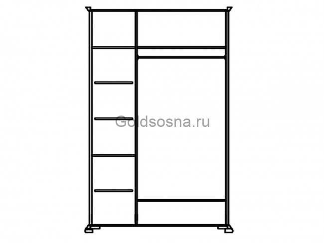 Шкаф Лика ММ-137-01/03Б Шкаф Лика ММ-137-01/03Б