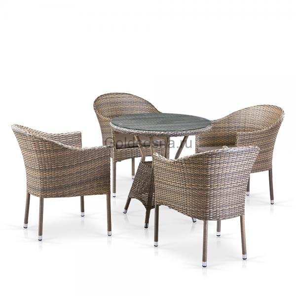 Комплект плетеной мебели из ротанга T705ANT/Y350G-W1289 4Pcs Pale Комплект плетеной мебели из ротанга T705ANT/Y350G-W1289 4Pcs Pale