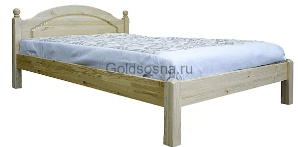 Кровать двойная Лотос БМ2.701.1.17/2.701.1.16