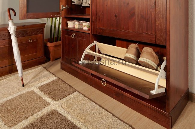 Шкаф Дания комбинированный для прихожей