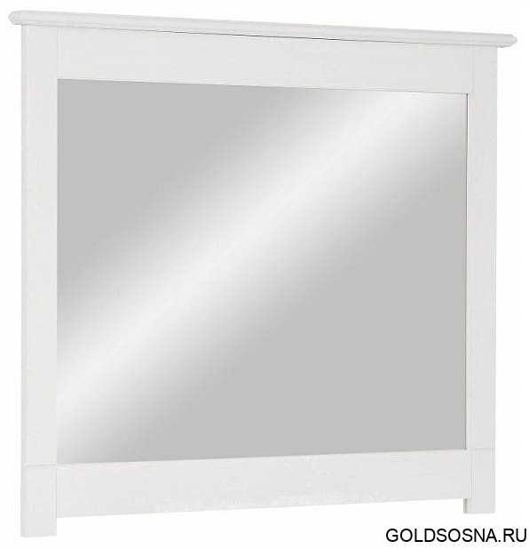 Зеркало навесное в раме Рауна (белый воск УКВ) Зеркало навесное в раме Рауна (белый воск УКВ)