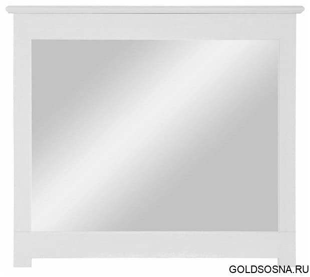 Зеркало навесное в раме Рауна (белый воск УКВ) Зеркало навесное в раме Рауна (белый воск УКВ)