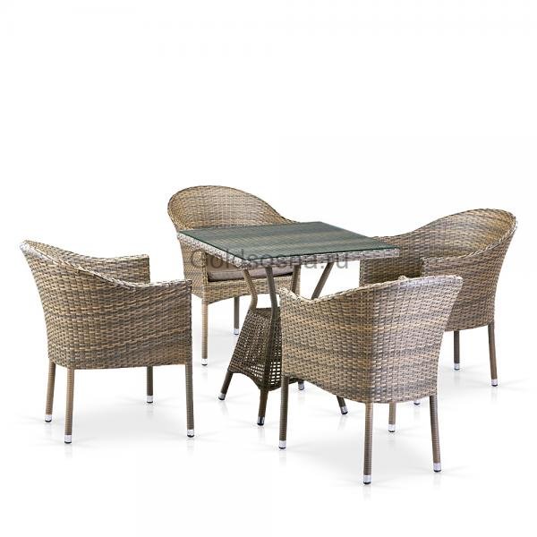 Комплект плетеной мебели из ротанга T706G/Y350G-W1289 4Pcs Pale