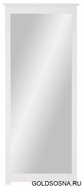 Зеркало навесное в раме Рауна-200 (белый воск УКВ) Зеркало навесное в раме Рауна-200 (белый воск УКВ)