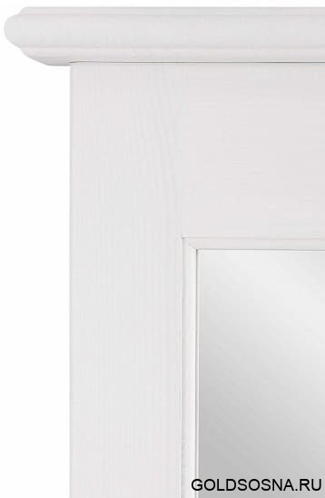 Зеркало навесное в раме Рауна-200 (белый воск УКВ) Зеркало навесное в раме Рауна-200 (белый воск УКВ)