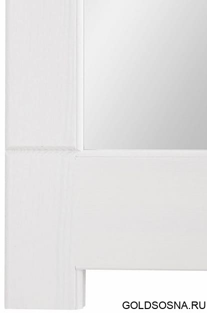 Зеркало навесное в раме Рауна-200 (белый воск УКВ) Зеркало навесное в раме Рауна-200 (белый воск УКВ)