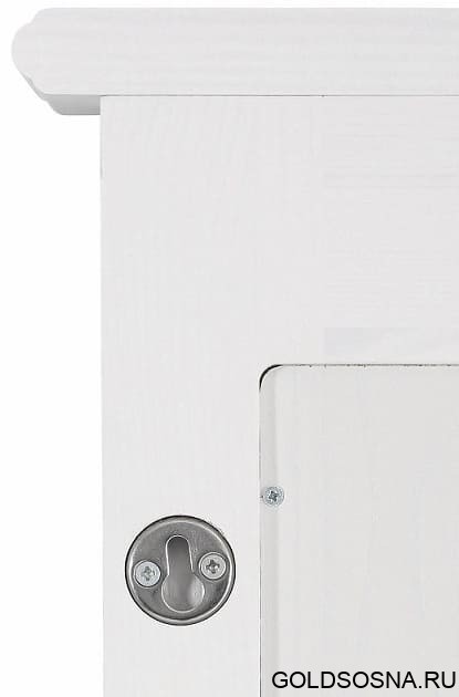 Зеркало навесное в раме Рауна-200 (белый воск УКВ) Зеркало навесное в раме Рауна-200 (белый воск УКВ)