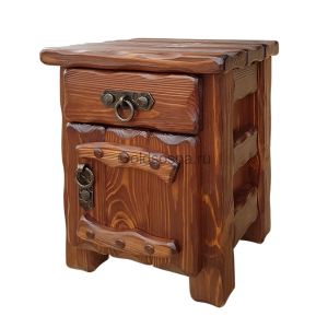 Тумбочка Аленушка 2 (ящик+дверь) с элементами ковки Тумбочка Аленушка 2 (ящик+дверь) с элементами ковки