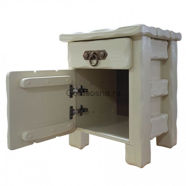 Тумбочка Аленушка 2 (ящик+дверь) с элементами ковки Тумбочка Аленушка 2 (ящик+дверь) с элементами ковки