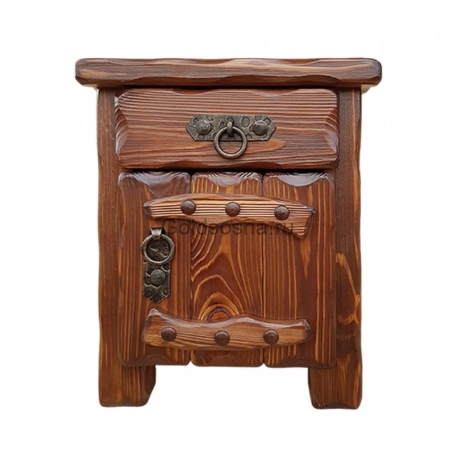 Тумбочка Аленушка 2 (ящик+дверь) с элементами ковки Тумбочка Аленушка 2 (ящик+дверь) с элементами ковки