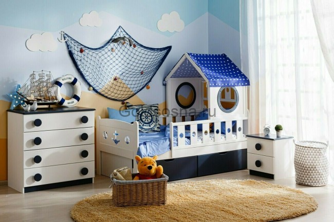 Кровать детская Тимберика Кидс №2 Якорь Кровать детская Тимберика Кидс №2 Якорь