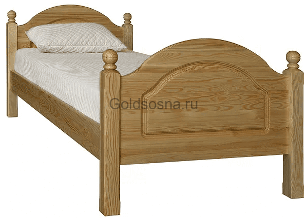Кровать одинарная 1-09 Лотос БМ2.701.1.11
