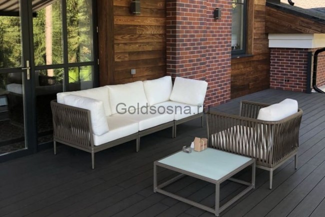 Кресло Касабланка серо-коричневое Кресло Касабланка серо-коричневое