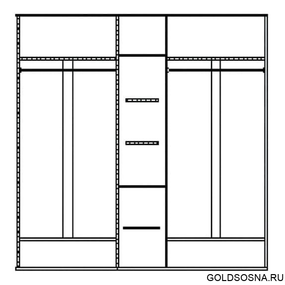 Шкаф Лика ММ-137-01/05Б