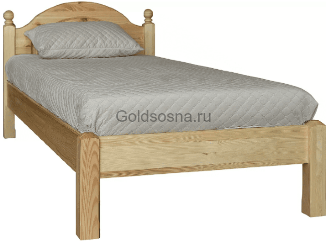 Кровать одинарная 1-09 Лотос БМ2.701.1.13