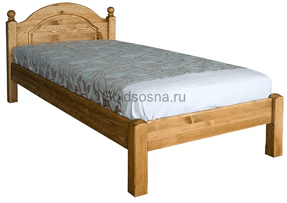 Кровать одинарная 1-09 Лотос БМ2.701.1.13
