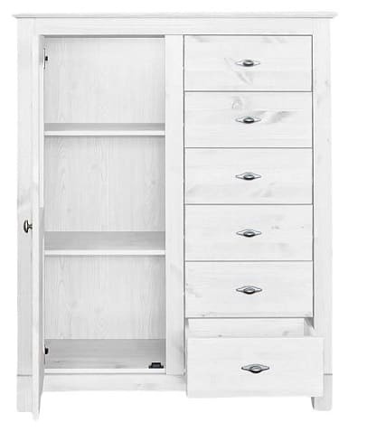 Комод Рауна 16 (белый воск УКВ) Комод Рауна 16 (белый воск УКВ)