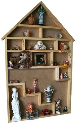 Полка домик для детского творчества Полка домик для детского творчества