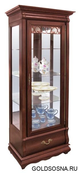 Шкаф Оскар с витриной ММ-210-01 Шкаф Оскар с витриной ММ-210-01
