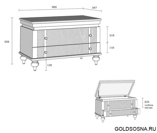 Тумба (сундук) Рандеву 01