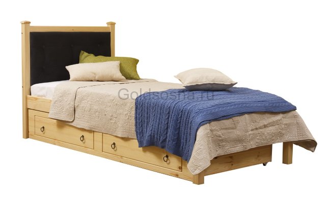 Дания кровать мягкая 1/1 с ящиками