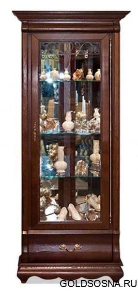 Шкаф Оскар с витриной ММ-210-01У/01 (угловой) 