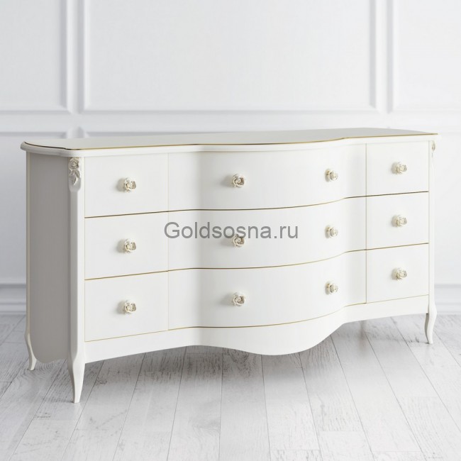 Комод широкий 9 ящиков Opera Rose