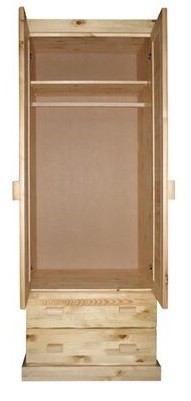 Шкаф 2-х дверный с 2 ящиками Скандинавия