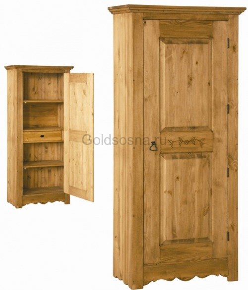 Шкаф для белья Bonnetiere-194 (с резьбой на двери) Шкаф для белья Bonnetiere-194 (с резьбой на двери)