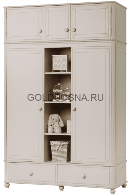 Шкаф Бетти 3-ств №1 с антресолью