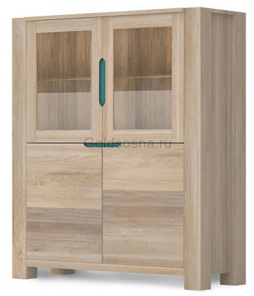 Витрина 2-х дверная Riva из массива дуба Бланш Витрина 2-х дверная Riva из массива дуба Бланш