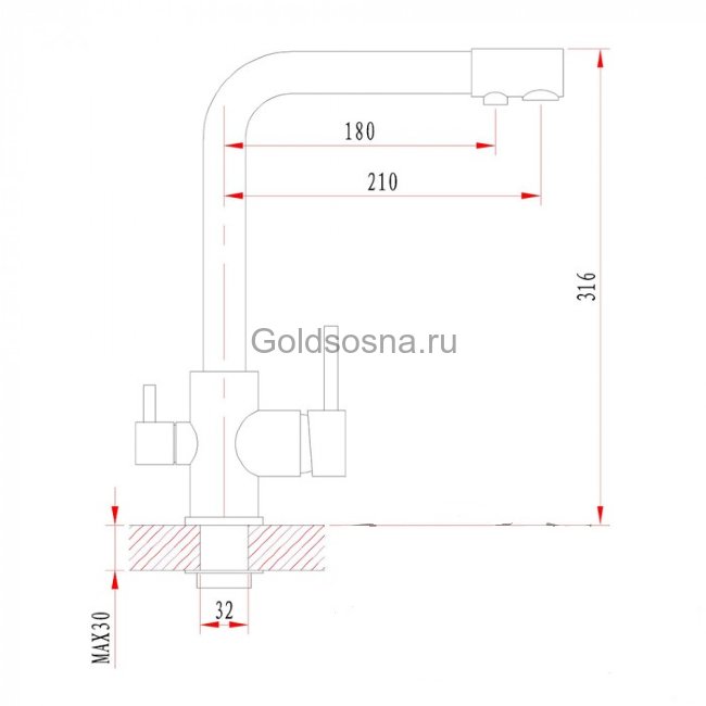 Кухонный смеситель GRANULA 2015