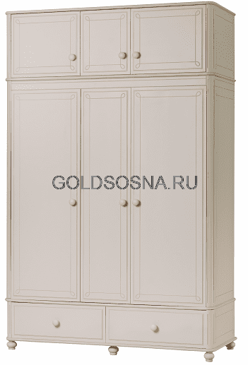 Шкаф Бетти 3-ств №2 с антресолью