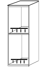 Шкаф 30 навесной (открытый) Скайда 2 Шкаф 30 навесной (открытый) Скайда 2
