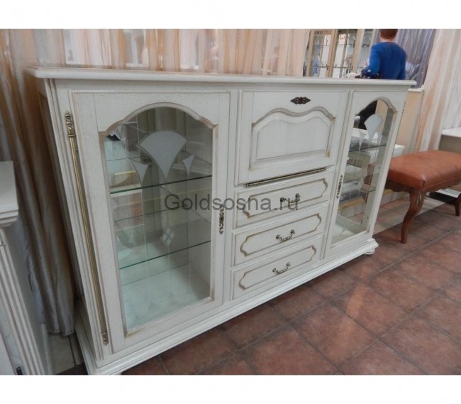 Тумба-витрина Давиль ММ 126-34 стекло декор