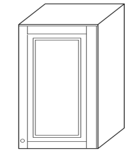 Шкаф 40 навесной (1 дверь, дерево) Скайда 2