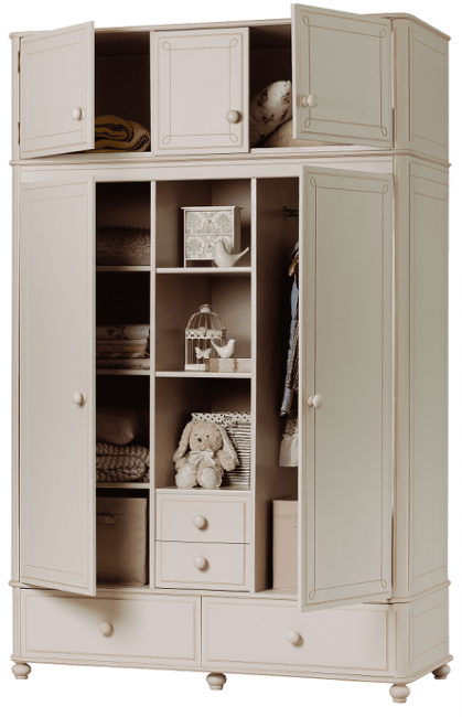 Шкаф Бетти 3-ств №3 с антресолью