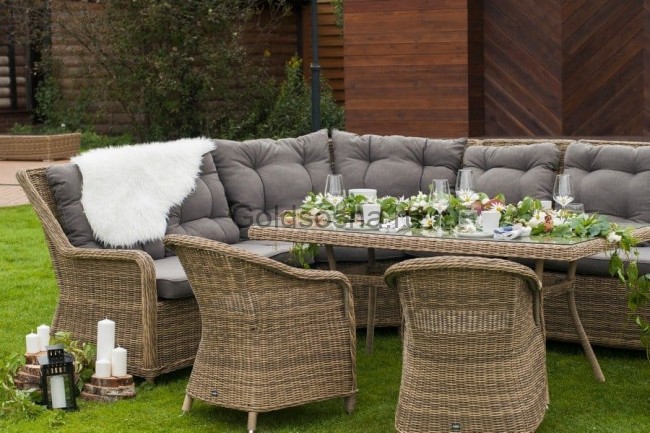 Кресло Равенна С, серо-желтое Кресло Равенна С, серо-желтое