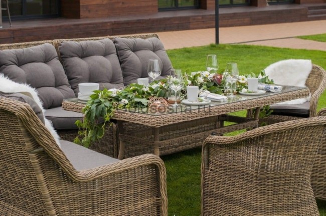 Кресло Равенна С, серо-желтое Кресло Равенна С, серо-желтое