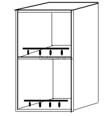 Шкаф 40 навесной (открытый) Скайда 2 Шкаф 40 навесной (открытый) Скайда 2