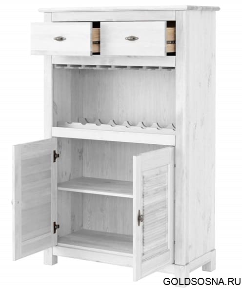 Комод-бар Рауна (белый воск УКВ) Комод-бар Рауна (белый воск УКВ)