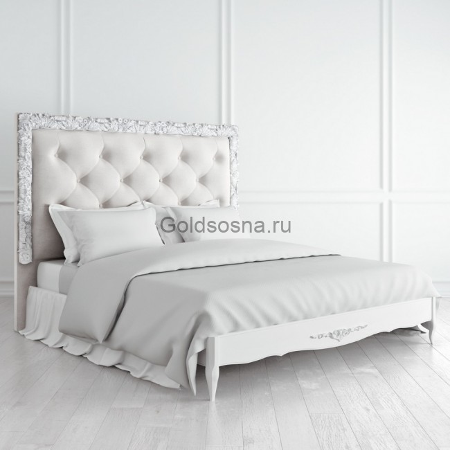 Кровать двуспальная Silvery Rome S218D с мягким изголовьем Кровать двуспальная Silvery Rome S218D с мягким изголовьем