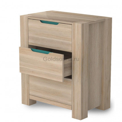 Комод Riva 3 ящика из массива дуба Бланш Комод Riva 3 ящика из массива дуба Бланш