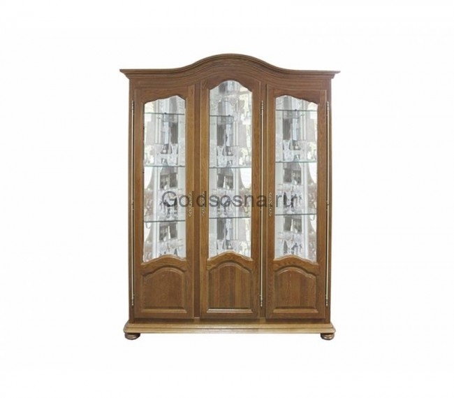 Шкаф с витриной Давиль ММ-126-15/03 стекло декор