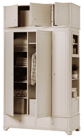 Шкаф Бетти 3-ств №5 с антресолью Шкаф Бетти 3-ств №5 с антресолью