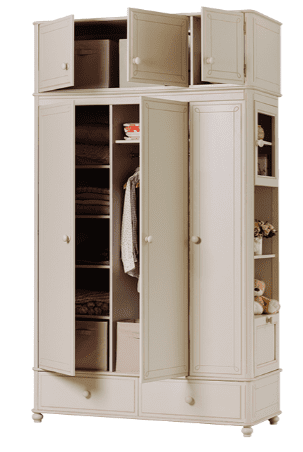 Шкаф Бетти 3-ств №5 с антресолью Шкаф Бетти 3-ств №5 с антресолью