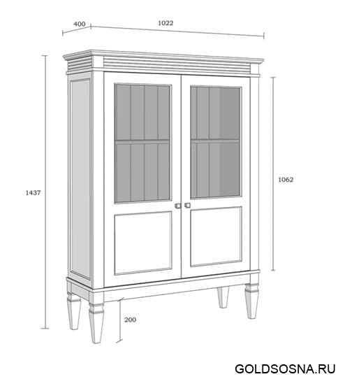 Шкаф для посуды Ольса 20